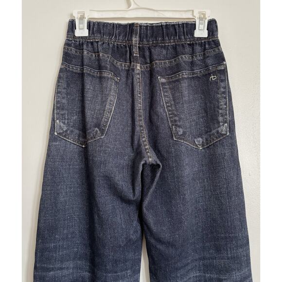 Dark Wash Rag & Bone Miramar Denim Print Jogger Jeans XS - Picture 5 of 8
